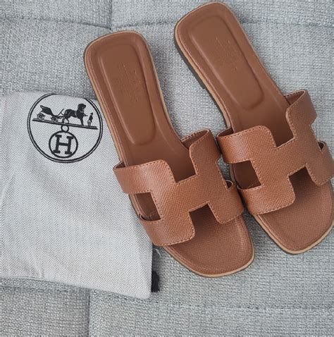 hermes klapki damskie|Oran sandal .